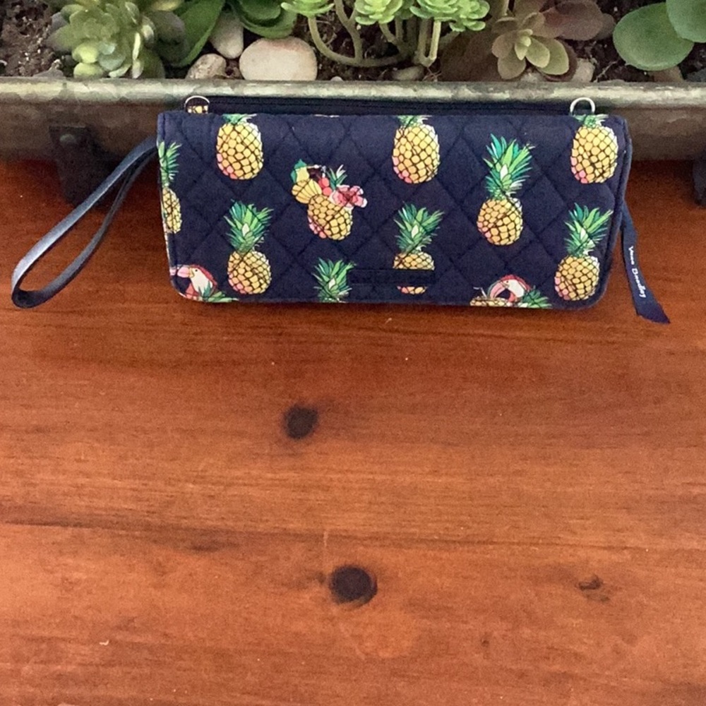 Vera Bradley Quilted Sling Backpack and RFID Wristlet Wallet in Toucan Party - Picture 13 of 13